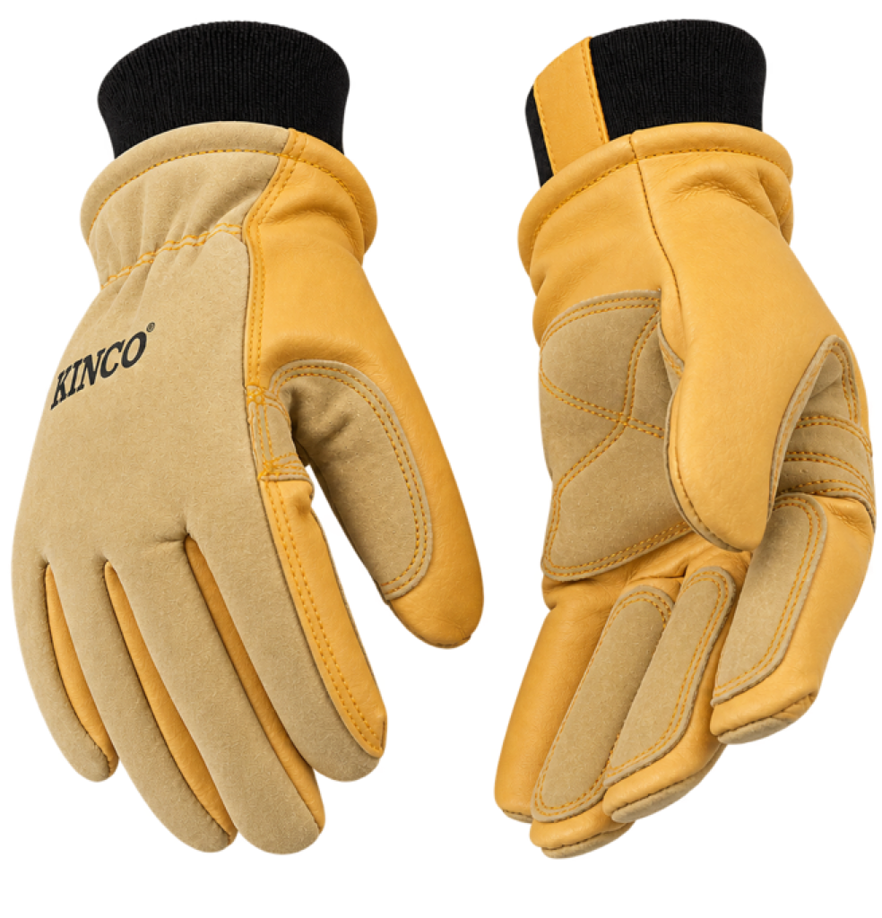 KINCO GLOVE WITH HEAVY-DUTY LEATHER & SUEDE